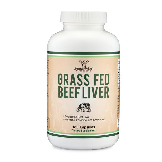 Hero image of Beef Liver Capsules bottle showing 1,000mg per serving.