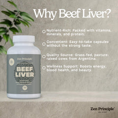 Beef Liver Supplement for hair and nails with zinc and copper