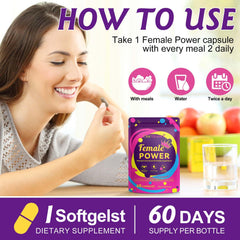 60-count bottle of women's beef organ supplement