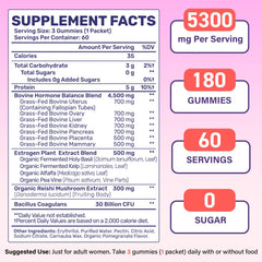 60-day supply of women's beef organ gummies