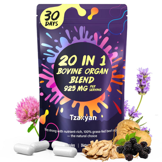 Grass-fed beef liver organ capsule for women