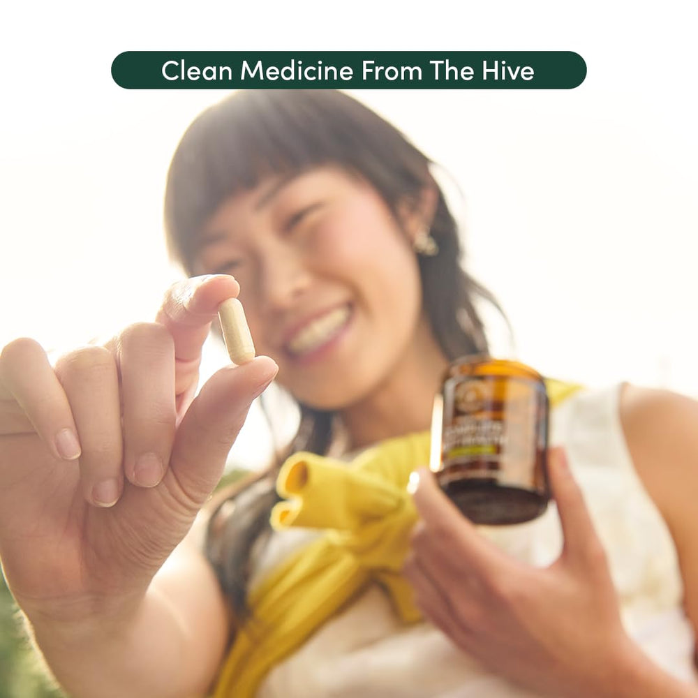 Propolis-powered gut health formula components visual
