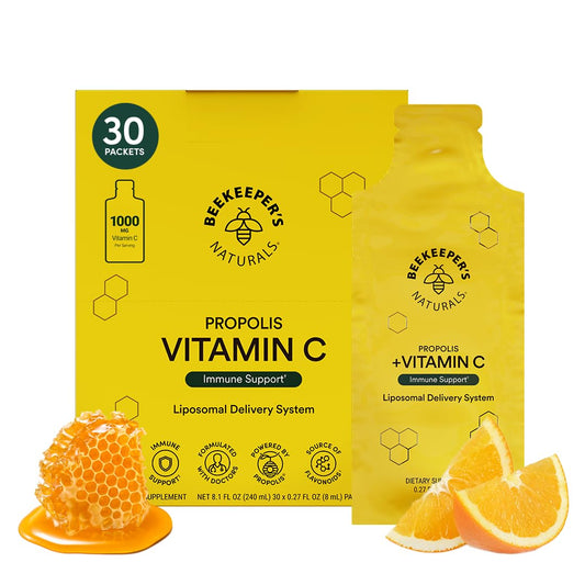 Beekeeper's Naturals Propolis Liposomal Vitamin C 1000mg bottle front