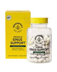 Beekeepers Naturals sinus pills for daily use in vegan capsules.