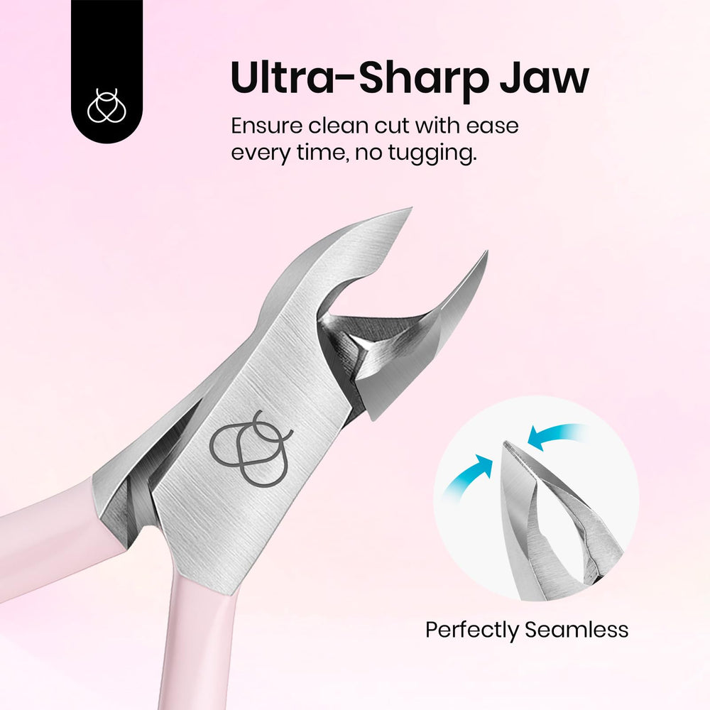 Beetles Cuticle Trimmer spring-back grip reduces hand fatigue for longer at-home sessions.