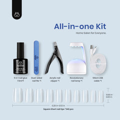 Beetles DIY nail art setup for home manicure ideas.
