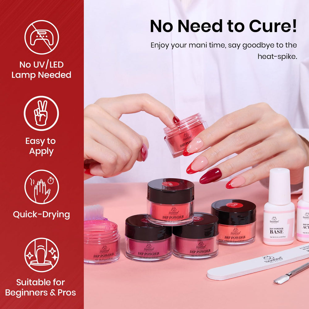 Beetles Red Dip Powder Kit gift-ready packaging ideal for gifting