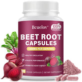 Beet Root Capsules bottle on white background