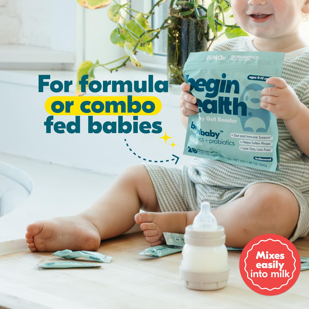 BeginHealth BeginBaby pack open signals travel-friendly baby nutrition options