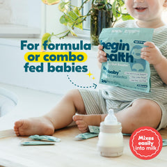 BeginHealth BeginBaby pack open signals travel-friendly baby nutrition options