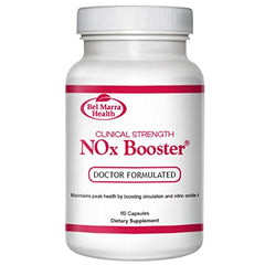 Bel Marra Health NOx Booster supplement bottle featuring ViNitrox