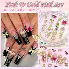 BELICEY bow charms create cute, feminine nail designs.