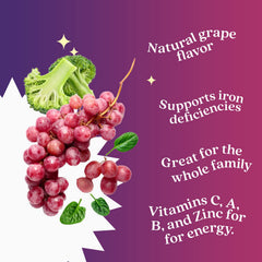 BeLive Iron Gummies ingredients on label