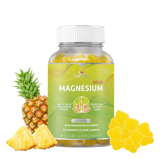BeLive Magnesium Gummies 200mg front bottle