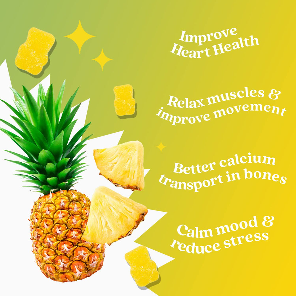 Adult using BeLive magnesium gummies for relaxation