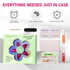 BelleOnyx kit includes storage box and tools for mess-free application.