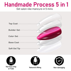 BelleOnyx nail glue for quick, secure adhesion during DIY manicure.