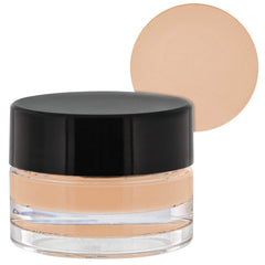 Belloccio high definition fair shade concealer jar for precise blemish coverage before airbrushing.