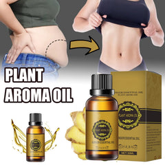 Application of belly drainage ginger oil for massage