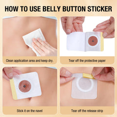 Patch being applied to the skin with adhesive sticker