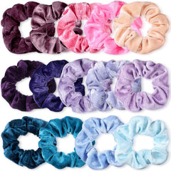 Bememo 28 velvet scrunchies pack offers versatile colors for stylish daily looks.