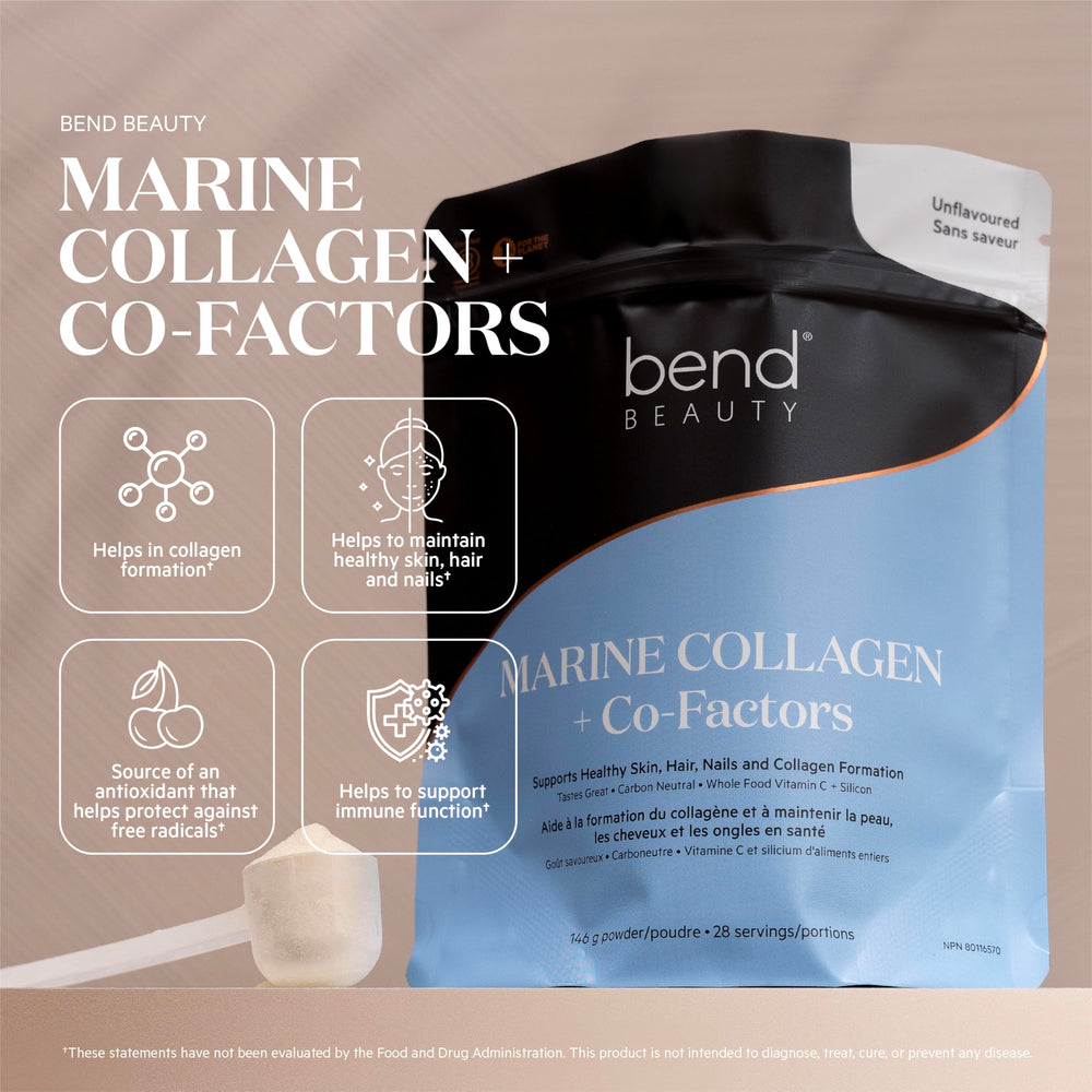 Unflavored Marine Collagen powder in scoop
