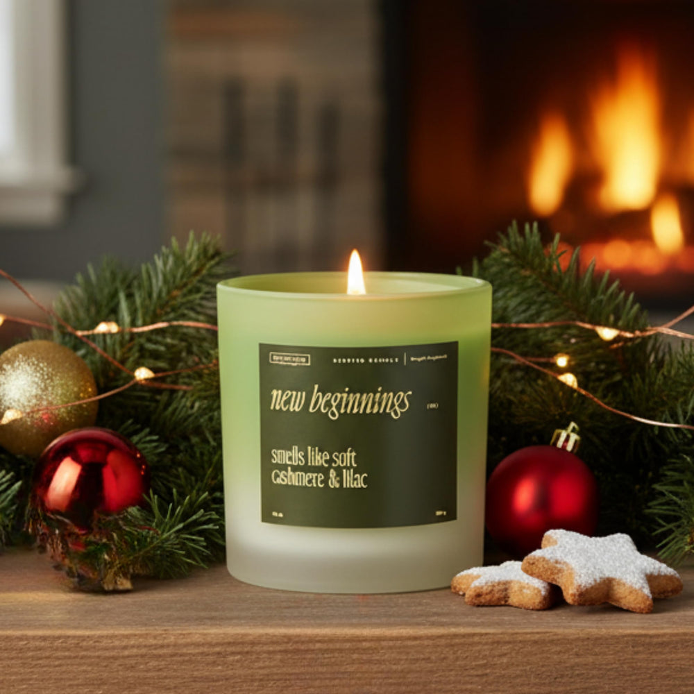 Fragrance-filled room featuring New Beginnings candle