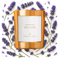 Benevolence LA Wild Lavender Wood Wick Candle 8oz product photo