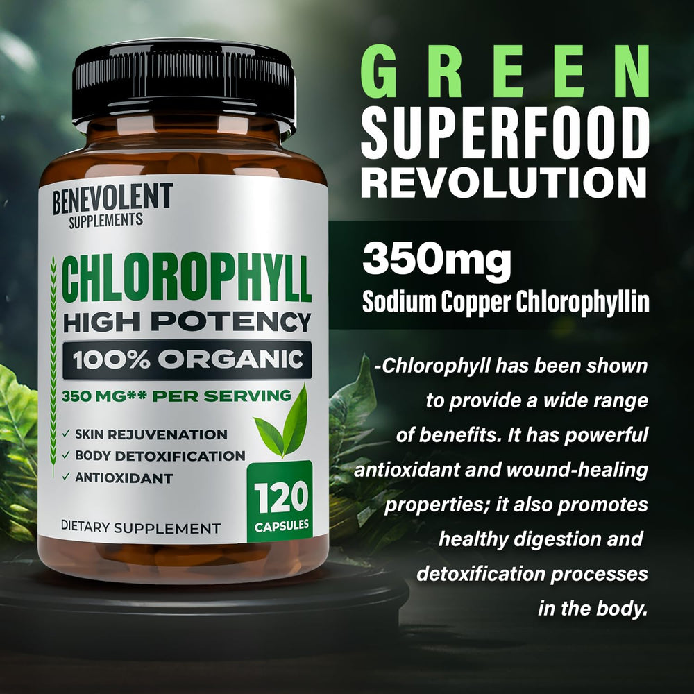 Skin health enhancement associated with chlorophyll capsules