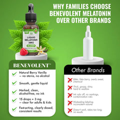 Non-GMO, alcohol-free melatonin sleep aid