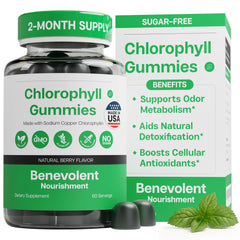 Benevolent Nourishment Chlorophyll Gummies bottle front