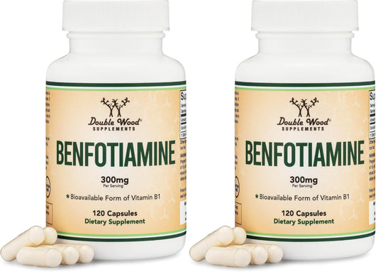 Double Wood Benfotiamine 300mg bottle – pack of 2