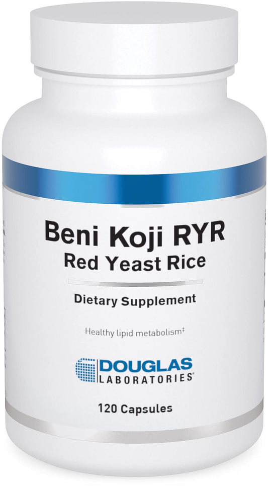 Douglas Laboratories Beni Koji Red Yeast Rice bottle with capsules