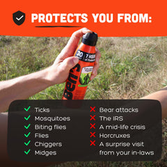 Ben's 30% DEET formula close-up highlights strong bite protection