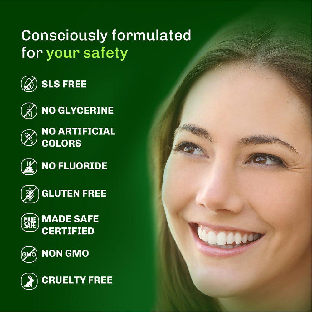 Product ingredients including purified water and plant-based stevia