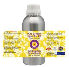 Label for Benzoin Essential Oil (Styrax benzoin)
