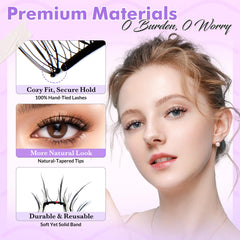 Bepholan CS100 reusable lashes deliver natural volume and easy removal.