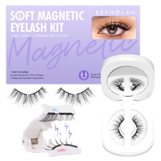 Bepholan CS100 soft magnetic lashes for natural look without glue.