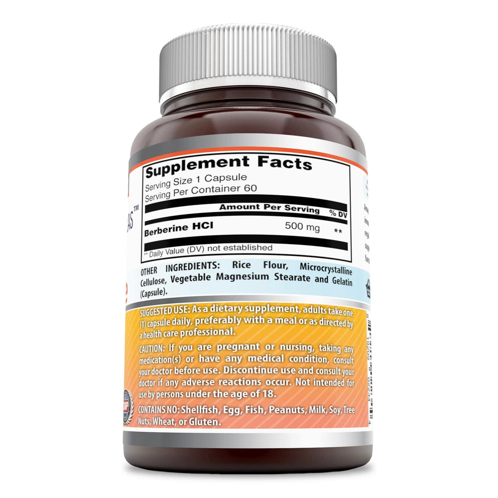 GMP compliant, third-party tested Berberine 1000mg 60 capsules