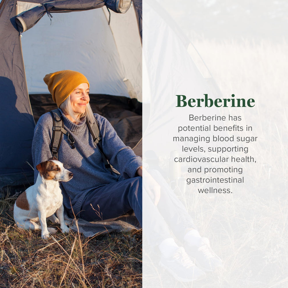 Berberine 1200 mg capsules with cinnamon and black pepper — packaging