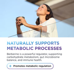Close-up of Berberine 500mg capsules label