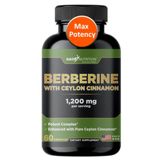 Gade Nutrition Berberine with Ceylon Cinnamon bottle front view