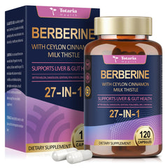 Totaria Berberine bottle with vegan capsules