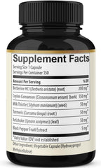 Third-party testing seal on Berberine bottle