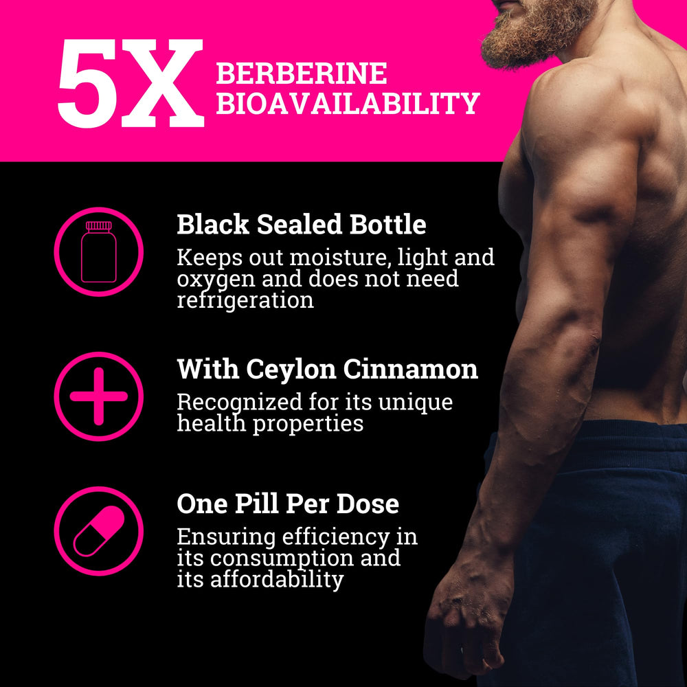 Close-up of Berberine DHB capsules