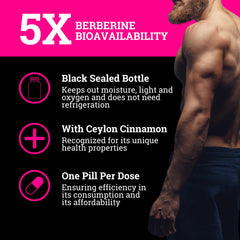 Close-up of Berberine DHB capsules