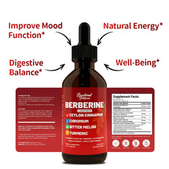Packshot of Berberine Drops 4 oz bottle