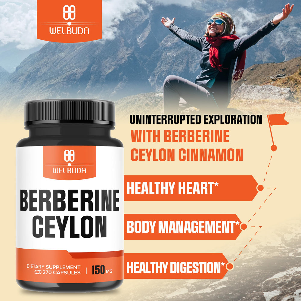 Ingredients: Berberine HCl and Organic Cinnamon Bark