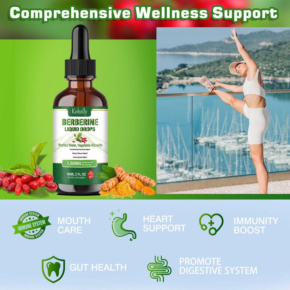 Natural ingredient blend used in Berberine HCl liquid drops