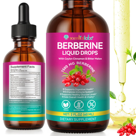Berberine liquid drops bottle 60ml